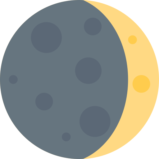 Waxing Crescent Moon from Twemoji.